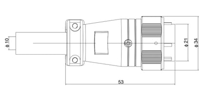 PT24F-12A  24MM Professional Aviation Wire Connectors Manufacturer CNC Electrical Equipment 2-14 Pin Waterproof Connector