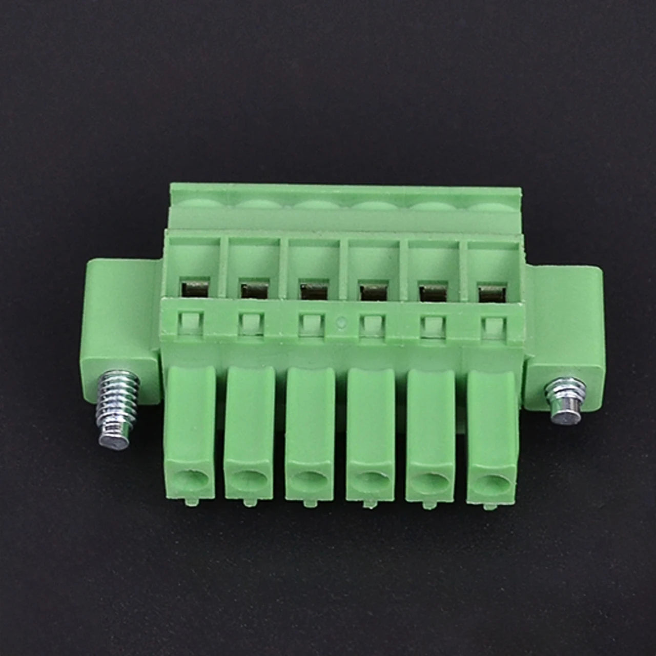 QPRB-350F-6P 3.50mm Pitch 6P Wire Connector Female PCB Terminal Block Screw-Pluggable Electric Manufacture Product With Flange