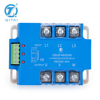 QSQF480D40 40A 480V Panel Mount SSR 3 Phase Solid State Relay Reversing Module