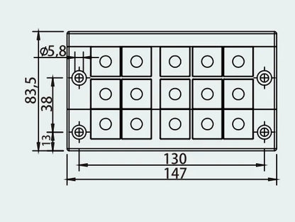 CES 24/15-ED Cable Entry Systems KEL 24/15-E Pre-Cut Cable Entry Plate for Grommets Made of Durable Nylon Material