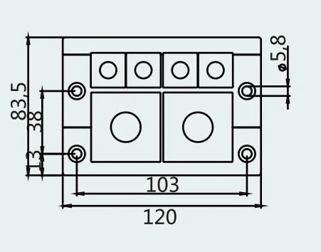 CES 16/12-ED  Cable Entry Systems Three-layer Sealing Frame Pre-Cut Cable Entry Plate for Grommets