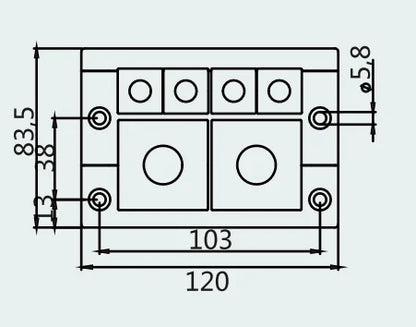 CES 16/12-ED  Cable Entry Systems Three-layer Sealing Frame Pre-Cut Cable Entry Plate for Grommets