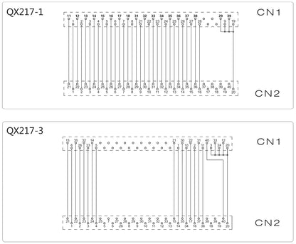 QX217-4A-500 AWG28 40P MIL Cable FP2 FP7 Terminal Block Wire Connection I/O PLC Control Cable