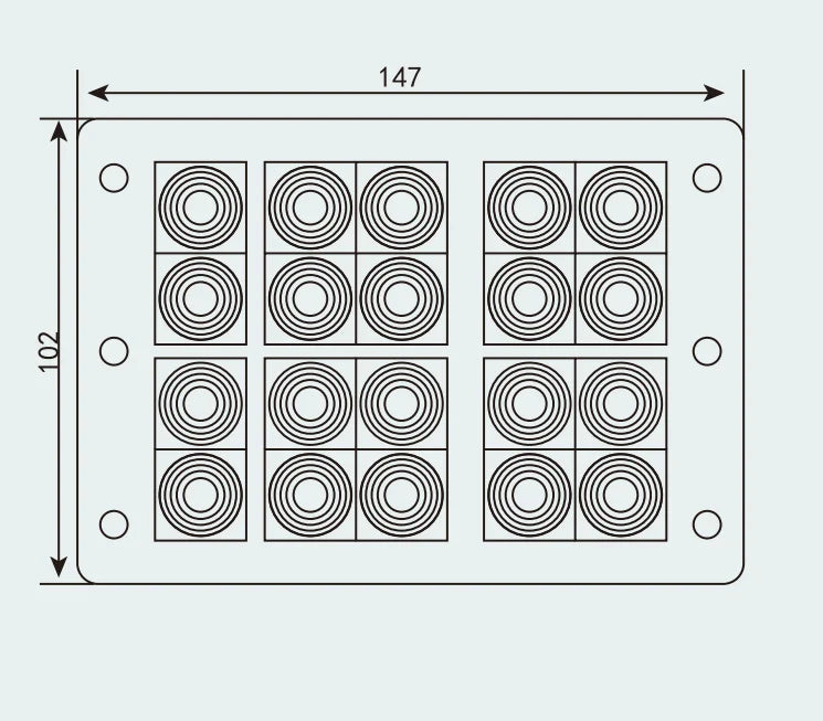 CES 48/20 SET  Cable Entry Systems Variable Diameter Sealing Frame Pre-Cut Cable Entry Plate Sealing Solution KPL 48/20C