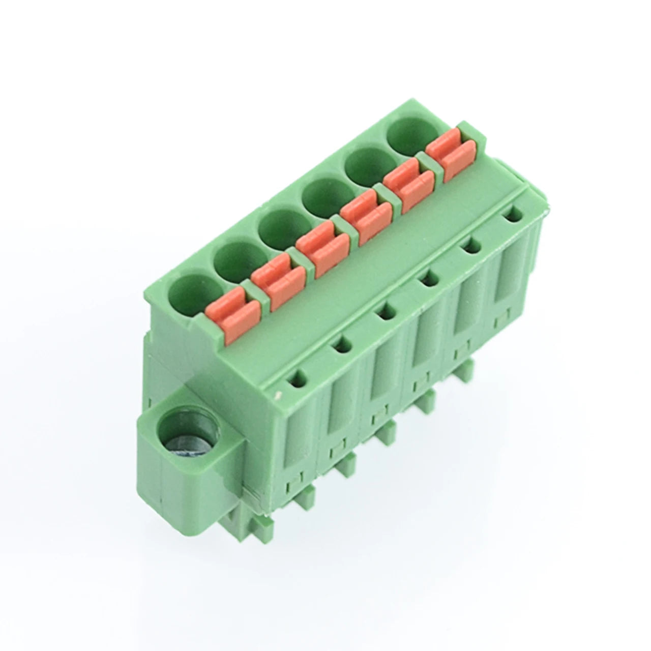 QPL-381F-6P 3.81mm Pitch 6P 300v 10A Green High Strength Spring Wire Strong Shock Resistance QPL Series Plug PCB Terminal Blocks
