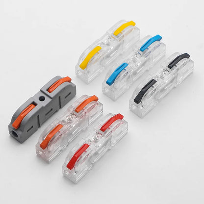 QPCT Wire Quick Single Combination Splicing Connectors Push Wire Quick Wire Push Press Easy Install Terminal Blocks