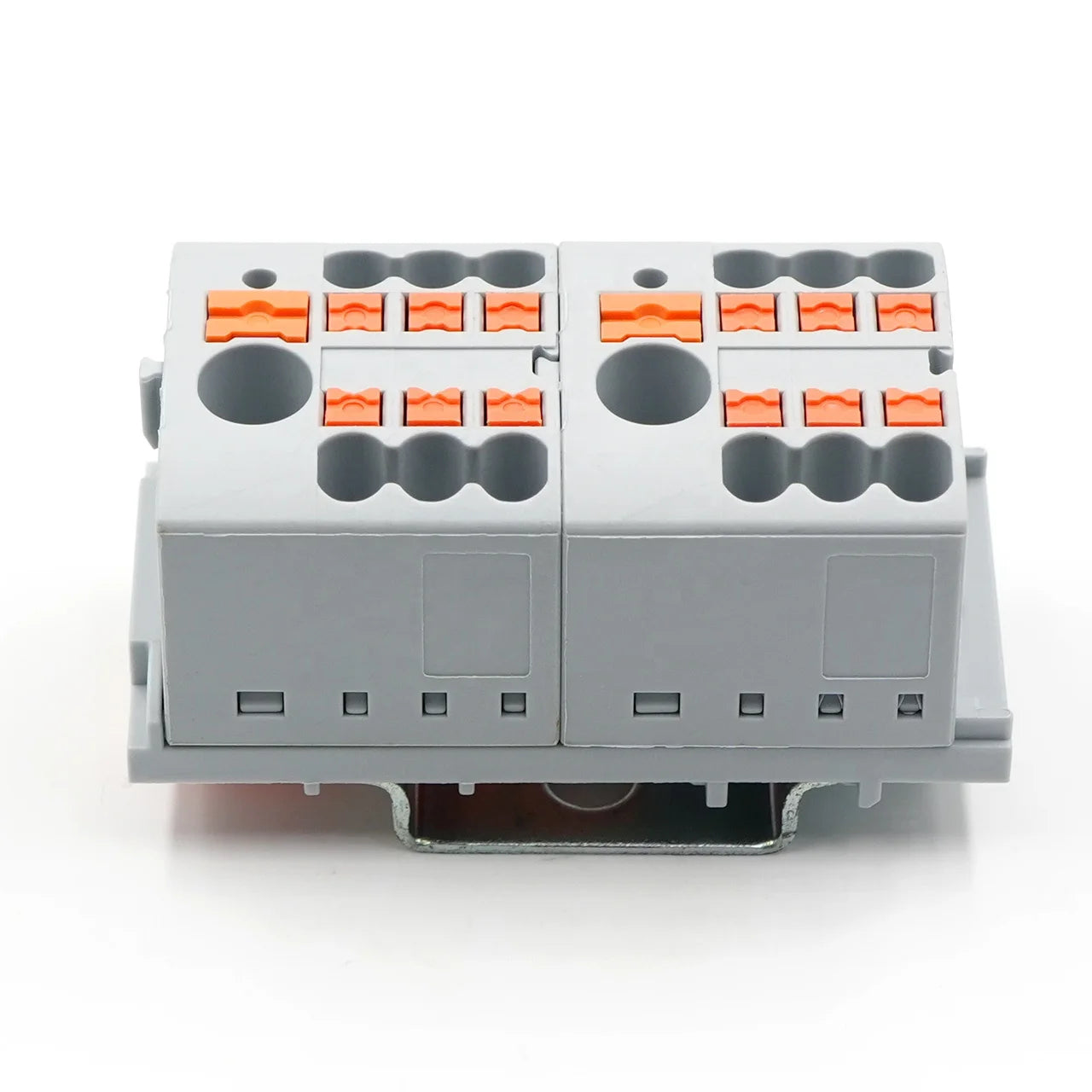 QPTFX 6/6*2.5H 3-Pole 24A Spring Connection Plug-In Block PCB Distribution Made Brass Plastic PC Material for Automotive