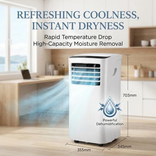 Compact Portable Aircon air Cooler Unit Adjustable Cooling Modes Low Noise Operation Energy Efficient Design for Home Office