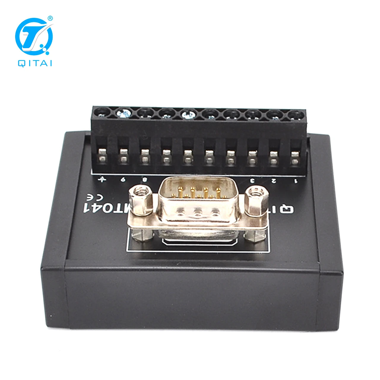 QMT041 15-Pole 9-Pin Male PLC Terminal Station Automotive Industrial Terminal Block Module DC24V 5A Screw Connection Copper