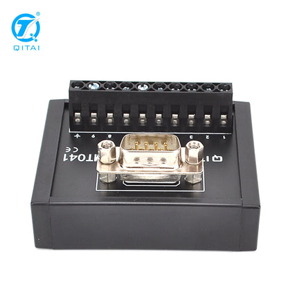 QMT041 15-Pole 9-Pin Male PLC Terminal Station Automotive Industrial Terminal Block Module DC24V 5A Screw Connection Copper