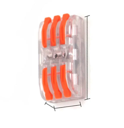 QPCT 2-3 Universal Compact 3 P Push-in Terminal Block Quick Wire Conductor Quick-insert Push-type Terminal BlockS