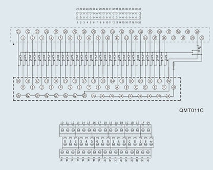 QMT011C 32 Bit PLC Terminal Block Module Input/Output Light Adapter Relay Station