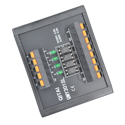 QMY301SL-P Solid State 4-Channel Relay Module Input/Output Terminal Block 12-60VDC Input 60V Output 0.5A Current Din Rail