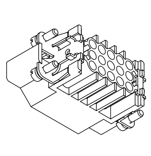 HD-025-MC HD Series Connector Insert Male 10A  250 V 25 Pole Heavy Duty Multi Pin Connector  Electrical Connectors