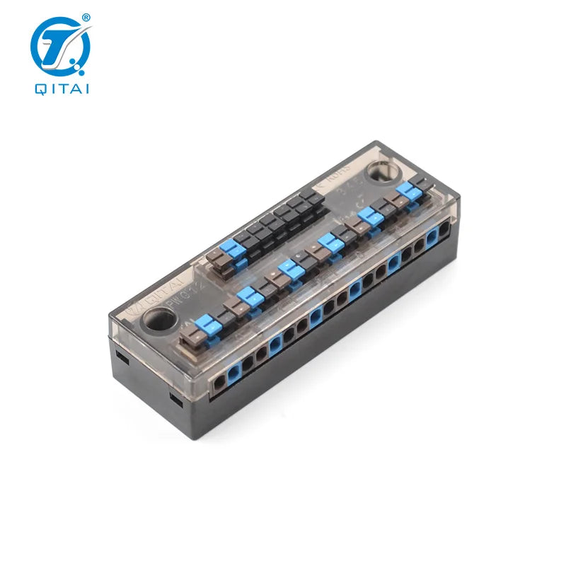 QMT281-6 IO signal Distribution Box Terminal Block Connection Cable with Dust Cover Cap and LED Indication