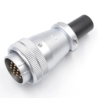PT28F-16A IP66 Plug with PVC Sleeve 3-Core Receptacle for Plastic Clamp Nut Aviation Industrial Connector