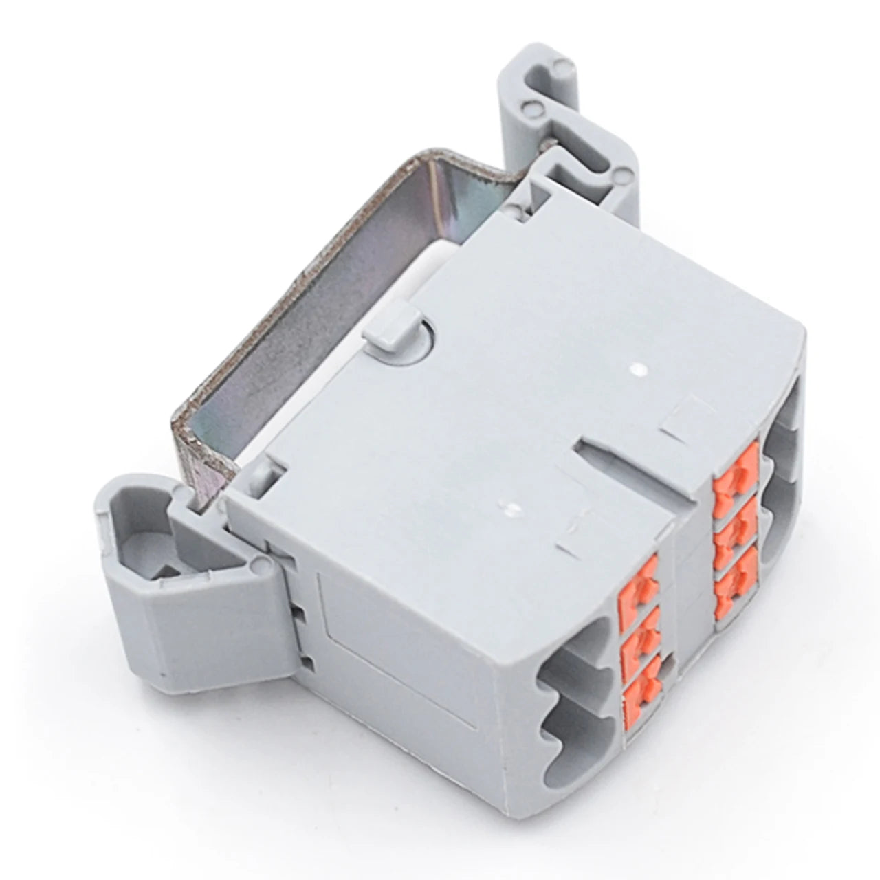 QPTFX 6/6*2.5D  Din Rail Distribution Block with Push-In Connection Copper Contacts 24A Max for Automotive & Industrial Use
