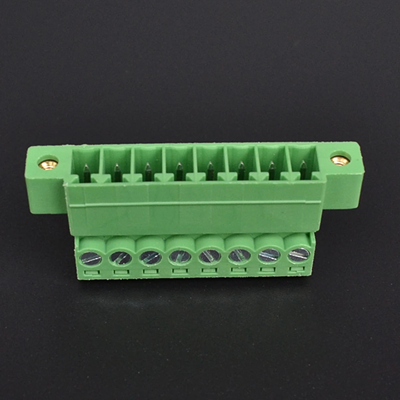 QPS-381S-8P 3.81mm Pitch 8 Pin Male and Female Wire Connector Screw Plug-in PCB Terminal Block with Flange