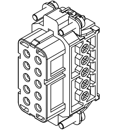 HA-016-F Heavy Duty Connector Female Connector for Heavy Duty Equipment and Industrial Applications
