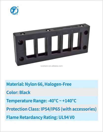 CES 10/6 Quick Installation Cable Entry Systems Small Nylon Grommet Bushings with Grommets and Entry Cable Plate Frames