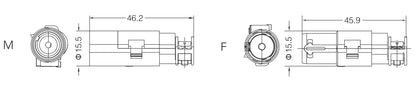 EMC-001-FC 16A 48V Heavy Duty Connector Contact EMC Insert Modular Crimp Connection