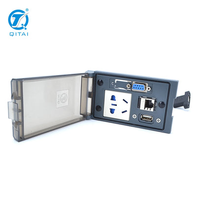 QH420-2 Control Box IP54 Smart Power 10A RJ45 Power Plug Socket Outlet USB RS485/232 Front Panel Interfaces Panel Enclosure