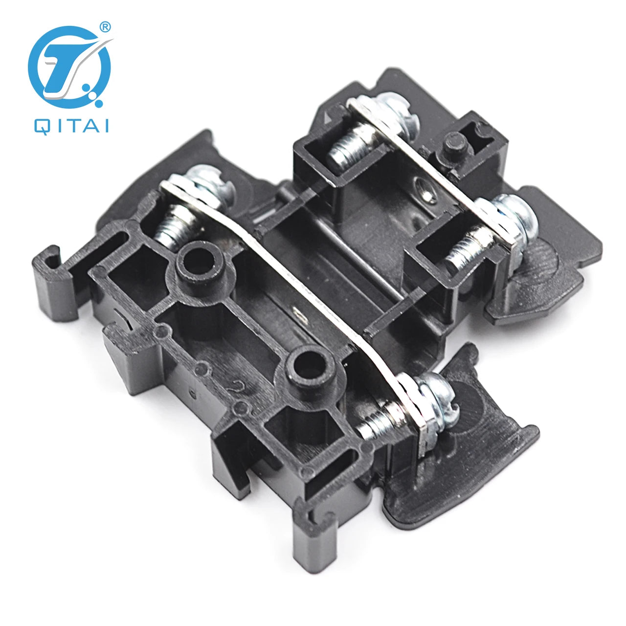 QUTD-15/2-2 TBD-10 Double-Level Screw Din Rail Terminal Block 4-Contacts with Brass PC for Power Distribution and Equipment