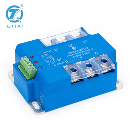 QSQF480D40 40A 480VDC Panel Mount SSR 3 Phase Solid State Relay Reversing Module