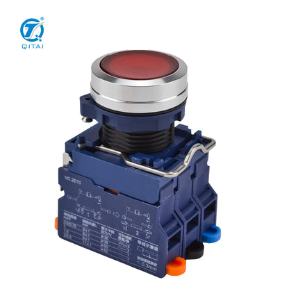 QITAI Switches, Electric Metal Snap for  Emergency Stop Button Switch 1NO 1NC Switches