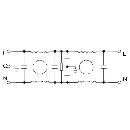 QFDEA4-20A-GD Single Phase  Hyperbole   Filters115/250VAC   50/60Hz Power Filter General  Purpose Connection