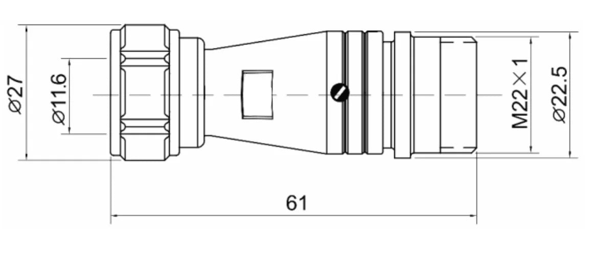 PG20-2K  3/8 Mental Flexible Pipe Butting Socket K Waterproof Connector  2-14 Pin Circular Flange Cable Connector Aviation