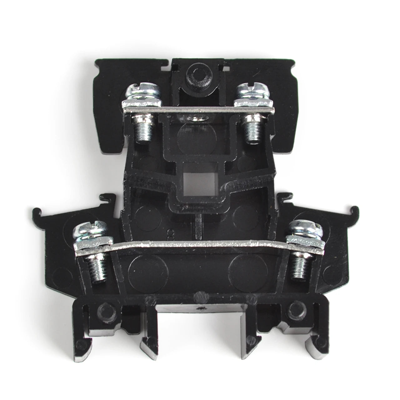QUTD-10/2-2 Double Level Screw Terminal Block 660V 15A Automotive Din Rail Fuse Disconnect PA66 Brass CE/RoHS Standards