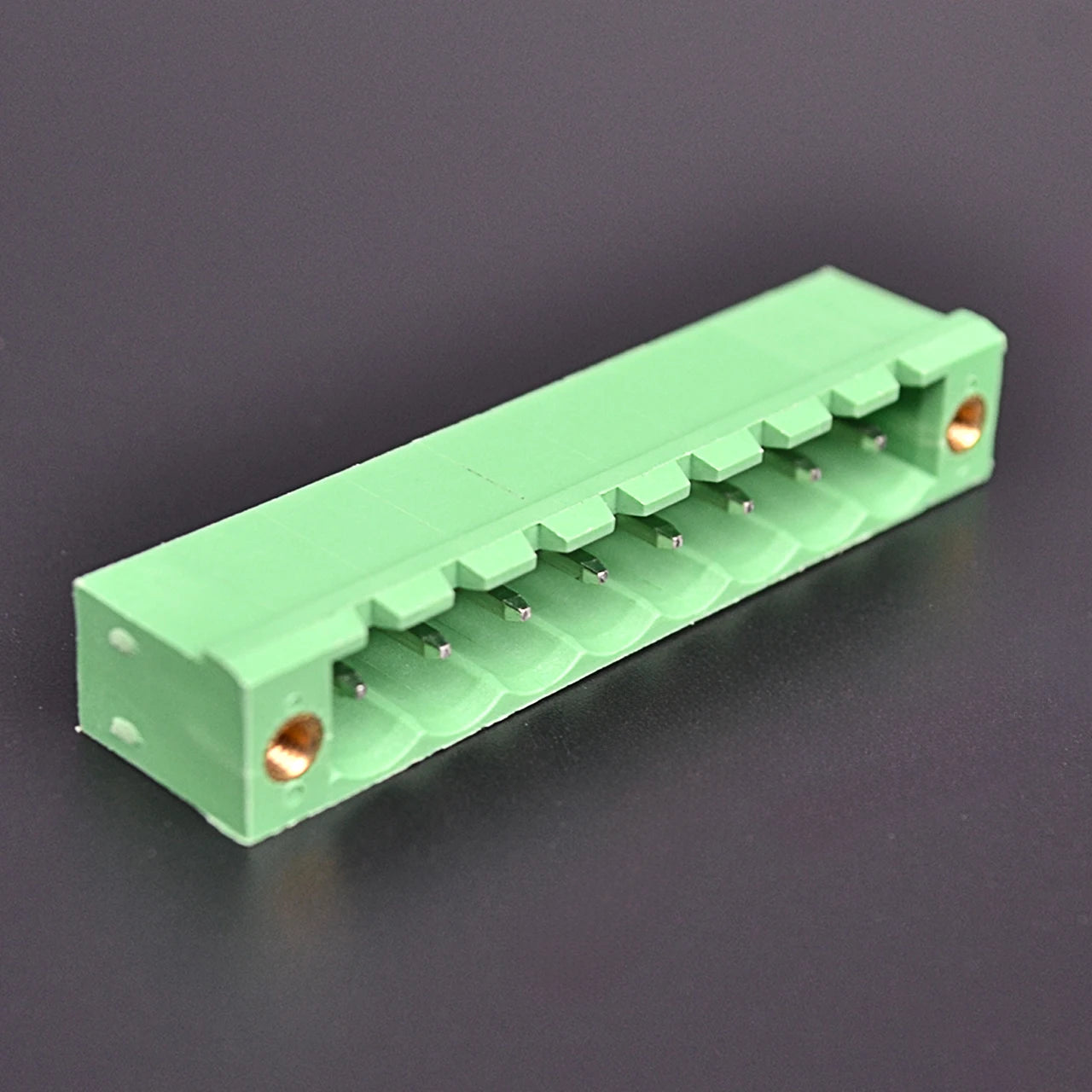 QS-500VF-8P  PCB Terminal Blocks 5.00mm Pitch 8P 300V 15A Green High Strength Screw Connector