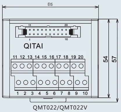 QMT022 Terminal Block Module Suitable for All With MIL Connector PLC Connect 20 Bit PLC Terminal Station