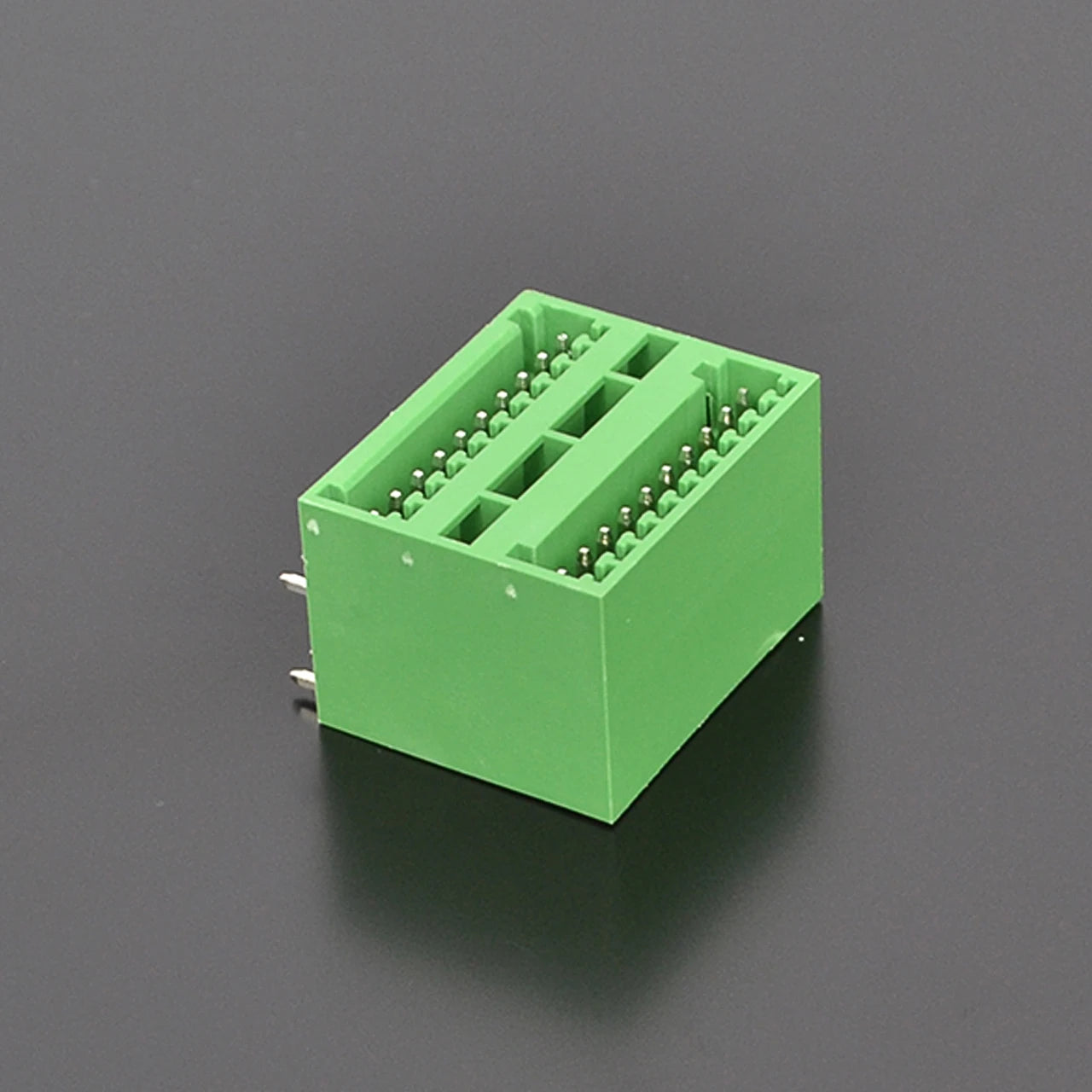 QSD-250R-2X10P 2.50mm Pitch Double-Deck 10P Green Cheap Male and Female PCB Screw Terminal Blocks Simple Design High Quality