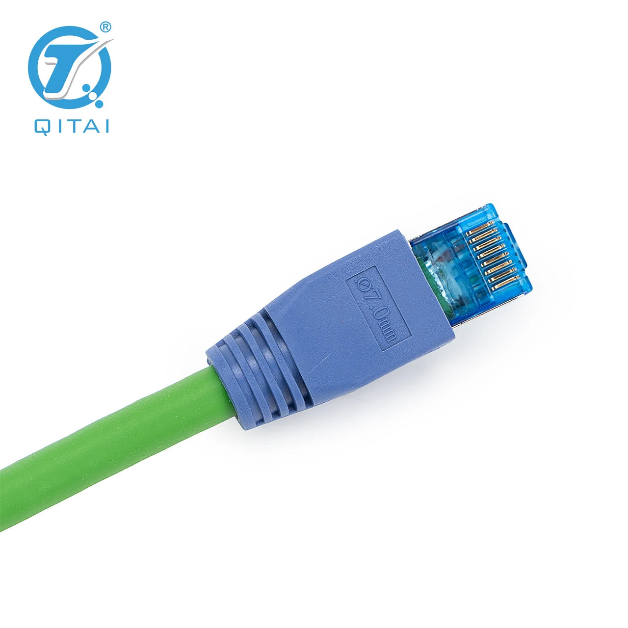 QX202 Shielded Cat5e/Cat6 Industrial Ethernet Cable Custom Length Metal RJ45 Network Bus Data Cable for Industrial Automation