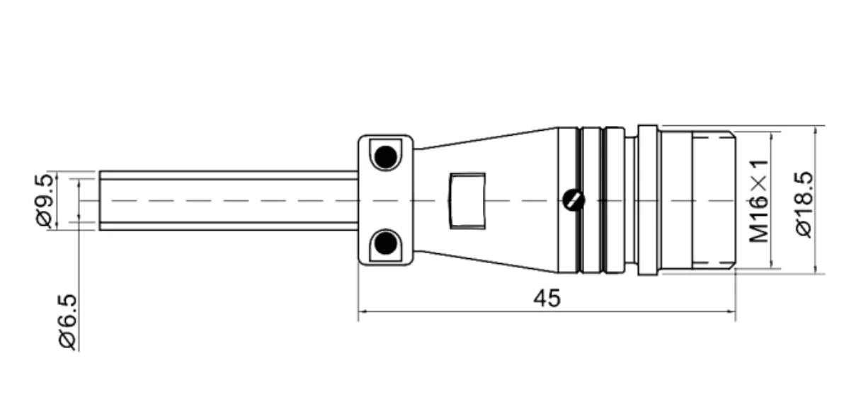 PG16F-6K  Butting Type Backward Installed Socket K 16mm 250V Metal Circular Aviation Connector Waterproof for Aviation 2-9 PIN