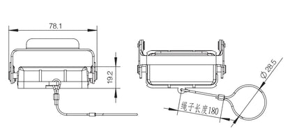 H10A-CV-1S Heavy Duty Connector Compact Series Top Entry Protective Hoods