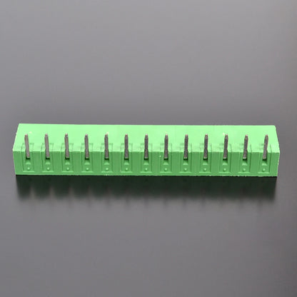 QS-500RC-13P PCB Terminal Blocks 5.00mm Pitch 13P 300V 15A Green High Strength Screw Connector