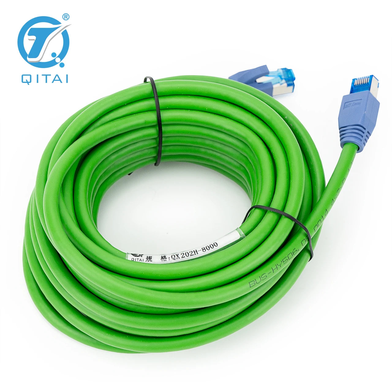 QITAI QX202 High Quality 8-Strand Copper Automation Control Signal RJ45 Network Cable Meeting Cat5E/6E Standards