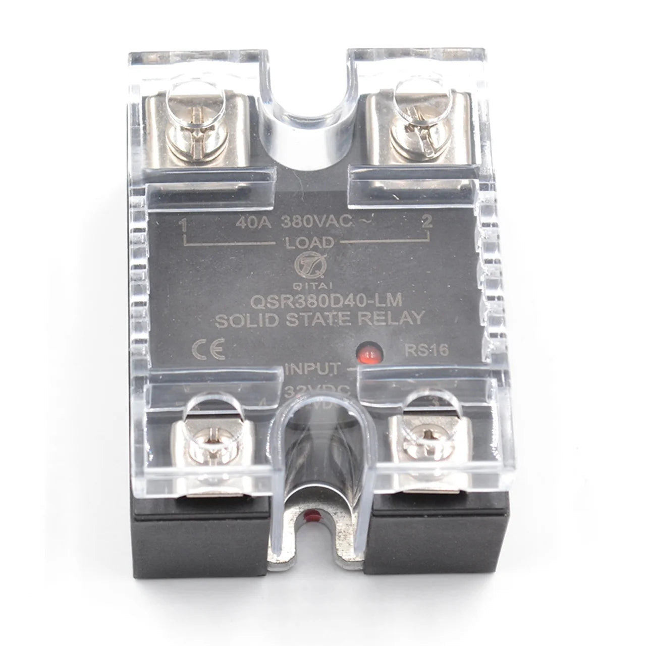 QSR-Series Single Phase Solid State Relay Panel Mount SSR DC or AC Input 48-440VAC Load Voltage 10A/25A/40A/60A/80A Load Current