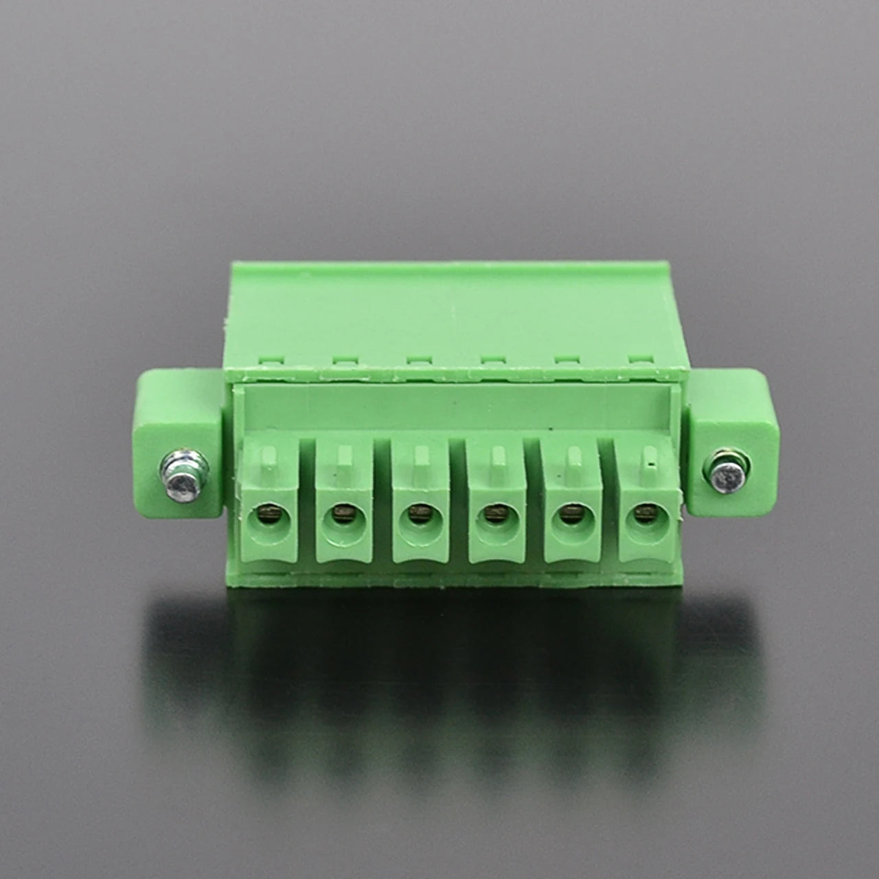 QPZ-381F-6P 3.81mm Pitch 6P 300v 10A M2.0 Screw Green High Strength QPZ Series Plug PCB Terminal Blocks With Flange