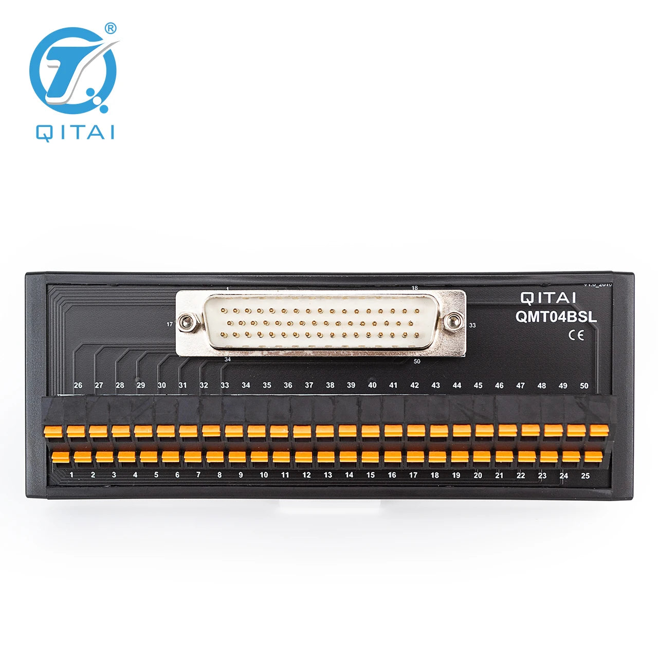 QMT04BSL D-SUB Terminal Block Universal Design High Quality Gold-plated Connector 50P Male D-SUB(RS323) PLC Connect