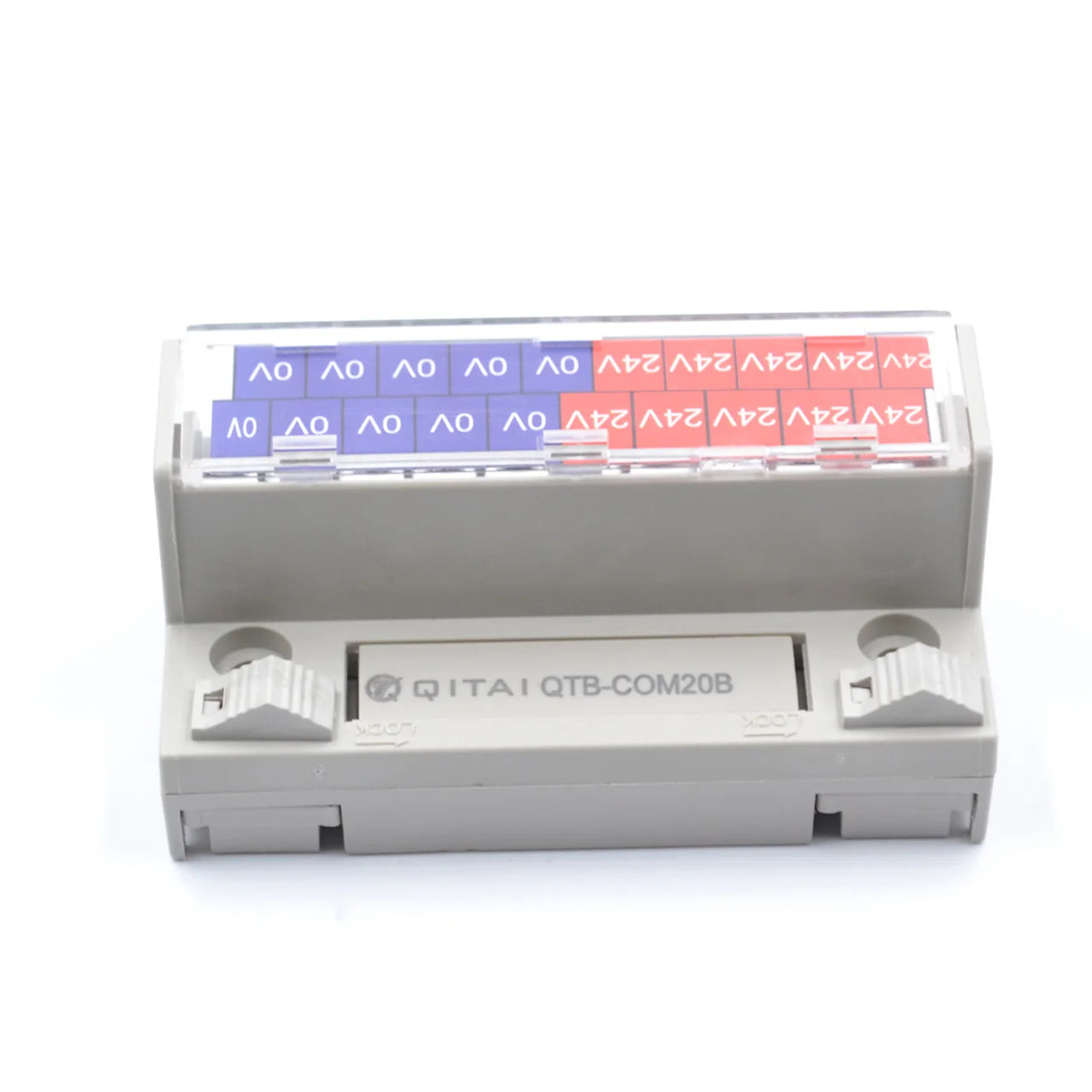 20 Bit  AC/DC 16AWG Terminal Block 24V Power Distribution Terminal Labeled Wiring  Identification Electrical Connection Terminal