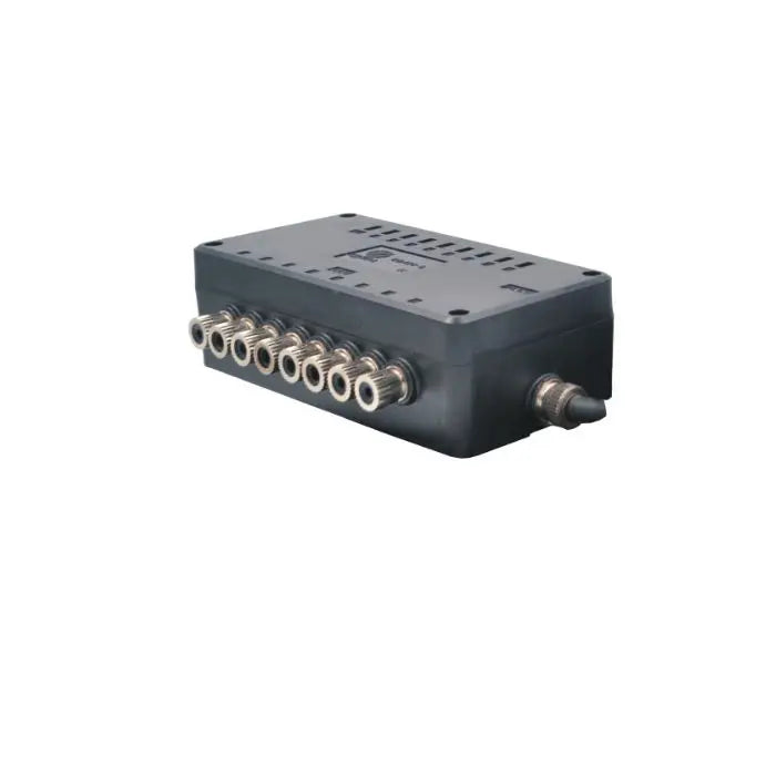 QB420-8 Waterproof DIN Rail Terminal Block DC24V 1A PLC Module Connect Remote Control NPN/PNP with LED Light 8-Wire Junction Box