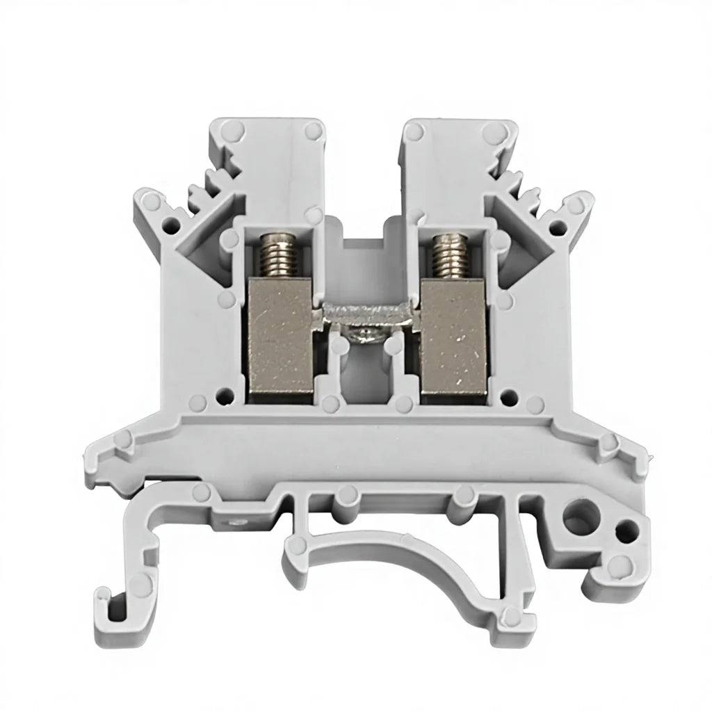 QUKJ-2.5B UK 2.5 B Feed-through Screw Connection 690V 24A 0.2-4 Mm²  NS 35/7,5, NS 35/15 Din Rail Mounting Type Terminal Block