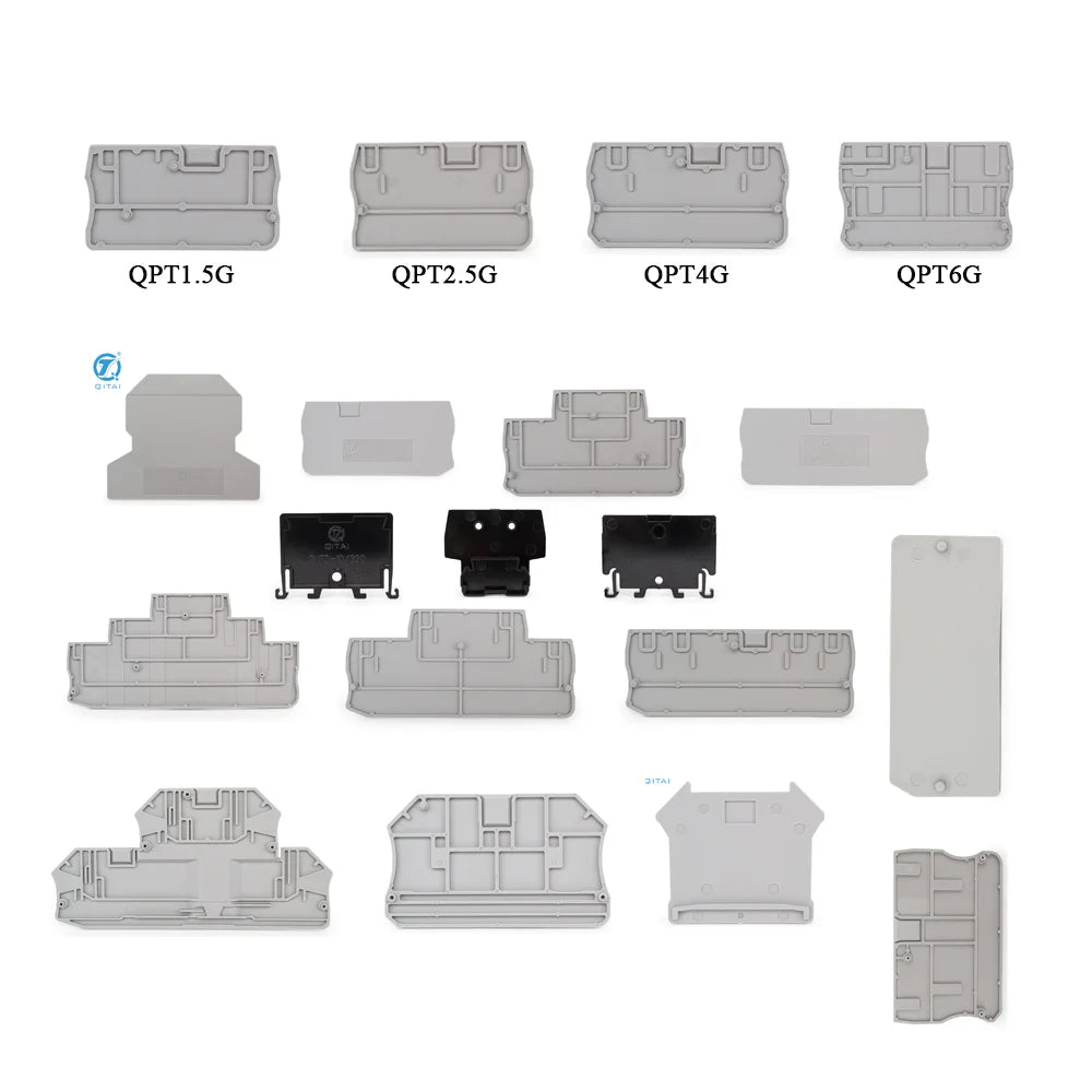 Plastic End Cover for PT and UK Din Rail Terminal Blocks Terminals End Cover End Plate