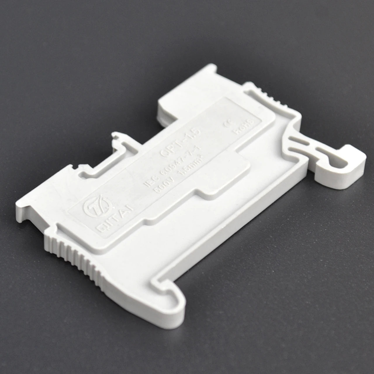 QPT1.5 Din Rail Plug-in Terminal Block with 2-Contacts Spring Type PA66 Material 2-Plug Terminal Blocks