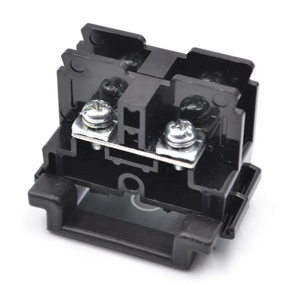 QUTD-24 Din Rail Fuse Disconnect Terminal Block  660V 32A DIN Rail Fuse Terminal Connector for 4mm2 Wire PA66 Brass Fuse Block
