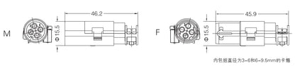 EMC-004-FC 16A 48V Heavy Duty Connector Contact EMC insert modular Crimp connection